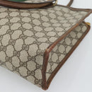 GUCCI GG Supreme Web Sherry Line Hand Bag PVC Beige Gold 002 4083 39 Auth 194663-12