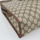 GUCCI GG Supreme Web Sherry Line Hand Bag PVC Beige Gold 002 4083 39 Auth 194663-13