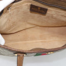 GUCCI GG Supreme Web Sherry Line Hand Bag PVC Beige Gold 002 4083 39 Auth 194663-16