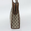 GUCCI GG Supreme Web Sherry Line Hand Bag PVC Beige Gold 002 4083 39 Auth 194663-5