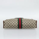 GUCCI GG Supreme Web Sherry Line Hand Bag PVC Beige Gold 002 4083 39 Auth 194663-9