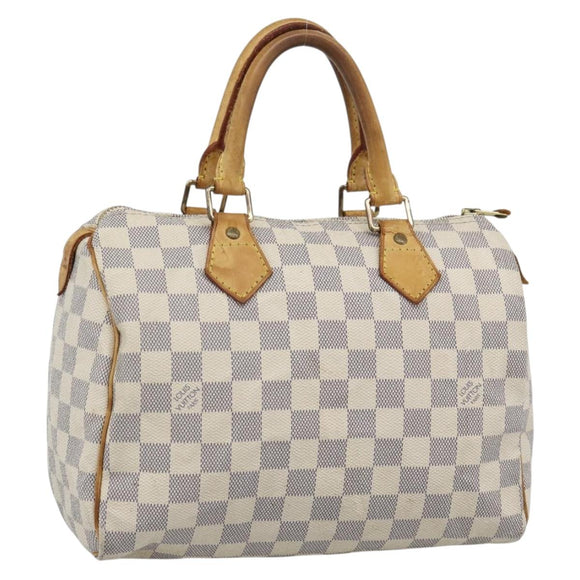 LOUIS VUITTON Damier Azur Speedy 25 Hand Bag N41534 LV Auth 194664