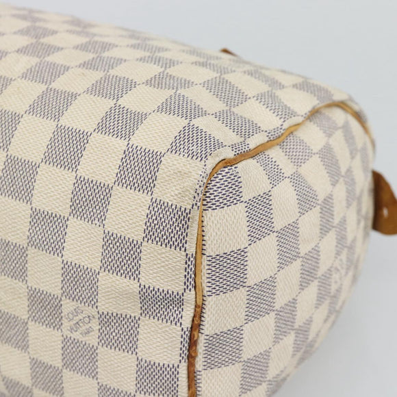 LOUIS VUITTON Damier Azur Speedy 25 Hand Bag N41534 LV Auth 194664
