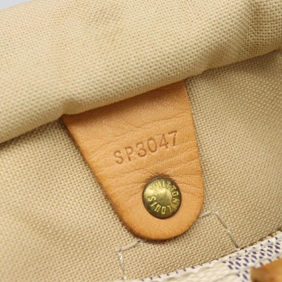 LOUIS VUITTON Damier Azur Speedy 25 Hand Bag N41534 LV Auth 194664