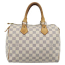 LOUIS VUITTON Damier Azur Speedy 25 Hand Bag N41534 LV Auth 194664-3