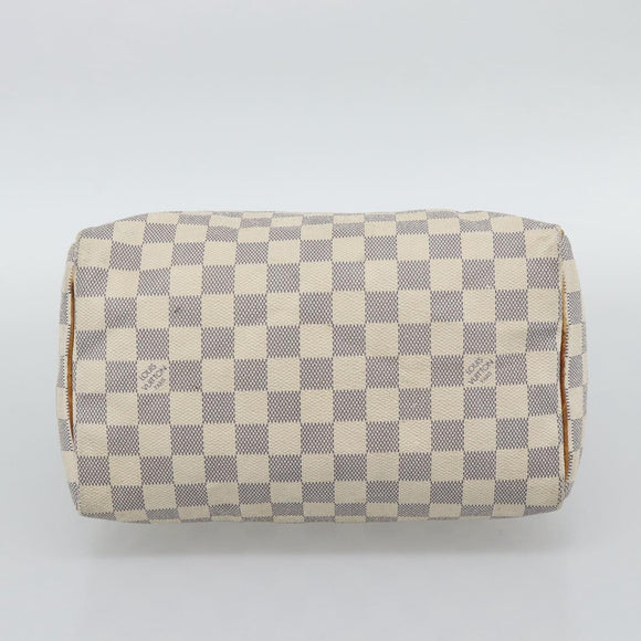 LOUIS VUITTON Damier Azur Speedy 25 Hand Bag N41534 LV Auth 194664