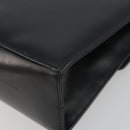 Salvatore Ferragamo Gancini Shoulder Bag Leather Black Gold Auth 194666-12