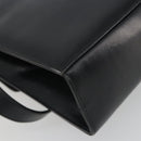 Salvatore Ferragamo Gancini Shoulder Bag Leather Black Gold Auth 194666-13
