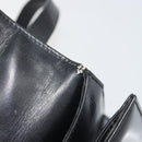 Salvatore Ferragamo Gancini Shoulder Bag Leather Black Gold Auth 194666-23