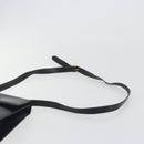 Salvatore Ferragamo Gancini Shoulder Bag Leather Black Gold Auth 194666-8