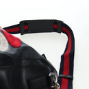 GUCCI GG Supreme Boston Bag PVC 2way Black Silver 474131 Auth 194667M-11