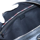 GUCCI GG Supreme Boston Bag PVC 2way Black Silver 474131 Auth 194667M-31