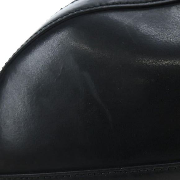 GUCCI GG Supreme Boston Bag PVC 2way Black Silver 474131 Auth 194667M