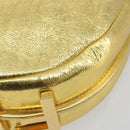 FENDI Shoulder Bag Leather Gold Auth 194668SAV-16
