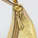 FENDI Shoulder Bag Leather Gold Auth 194668SAV-18
