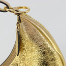 FENDI Shoulder Bag Leather Gold Auth 194668SAV-10