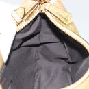 FENDI Shoulder Bag Leather Gold Auth 194668SAV-20