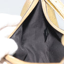FENDI Shoulder Bag Leather Gold Auth 194668SAV-21