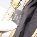 FENDI Shoulder Bag Leather Gold Auth 194668SAV-12