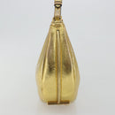 FENDI Shoulder Bag Leather Gold Auth 194668SAV-3