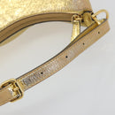 FENDI Shoulder Bag Leather Gold Auth 194668SAV-8