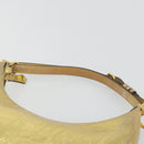 FENDI Shoulder Bag Leather Gold Auth 194668SAV-9