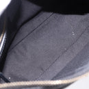 GUCCI Bamboo Shoulder Bag Leather Black Gold 137378 Auth 194670V-16