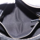 GUCCI Bamboo Shoulder Bag Leather Black Gold 137378 Auth 194670V-20