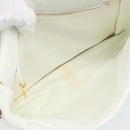 CHANEL Matelasse Chain Shoulder Bag Lamb Skin White CC Auth 194671V-10
