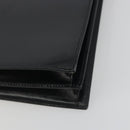 CELINE Hand Bag Leather Black Gold Auth 194674A-12