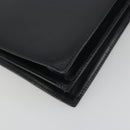 CELINE Hand Bag Leather Black Gold Auth 194674A-13