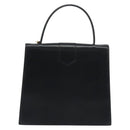 CELINE Hand Bag Leather Black Gold Auth 194674A-3