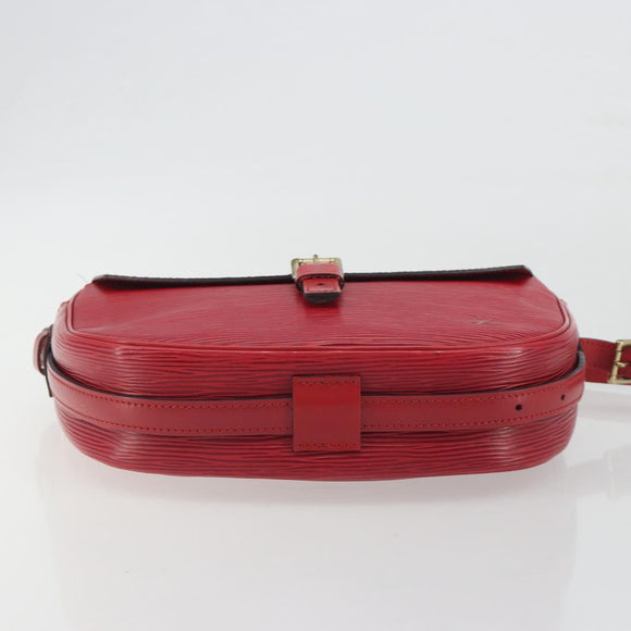 LOUIS VUITTON Epi Jeune Fille MM Shoulder Bag Red M52157 LV Auth 194678A