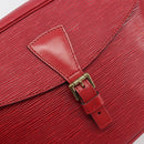 LOUIS VUITTON Epi Jeune Fille MM Shoulder Bag Red M52157 LV Auth 194678A-19
