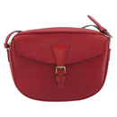 LOUIS VUITTON Epi Jeune Fille MM Shoulder Bag Red M52157 LV Auth 194678A-13
