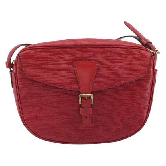 LOUIS VUITTON Epi Jeune Fille MM Shoulder Bag Red M52157 LV Auth 194678A
