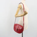 LOUIS VUITTON Epi Jeune Fille MM Shoulder Bag Red M52157 LV Auth 194678A-25