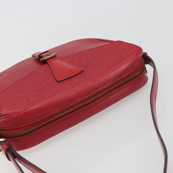 LOUIS VUITTON Epi Jeune Fille MM Shoulder Bag Red M52157 LV Auth 194678A