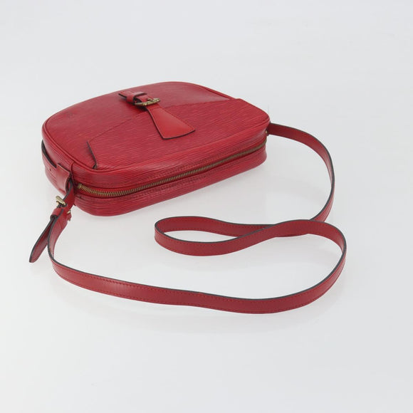 LOUIS VUITTON Epi Jeune Fille MM Shoulder Bag Red M52157 LV Auth 194678A