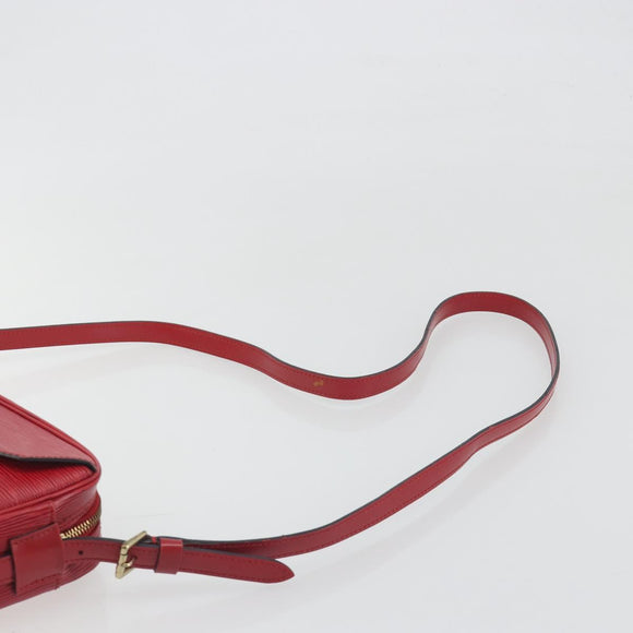 LOUIS VUITTON Epi Jeune Fille MM Shoulder Bag Red M52157 LV Auth 194678A