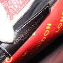 BALENCIAGA Bazaar Shopper Hand Bag Leather 2way Red Silver 443096 Auth 194679SAM-24