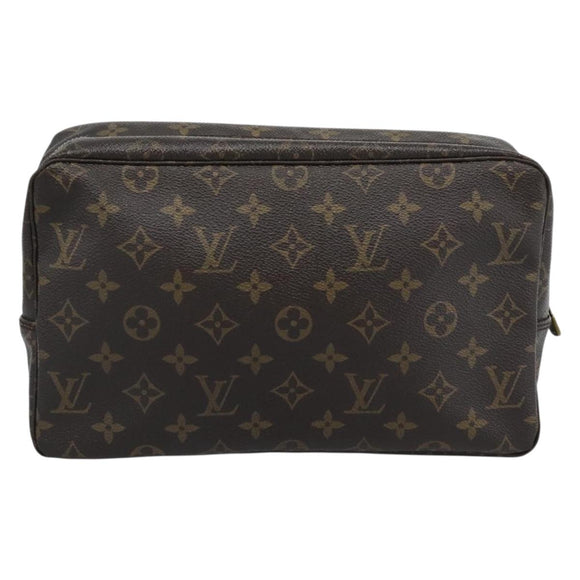 LOUIS VUITTON Monogram Trousse Toilette 28 Clutch Bag M47522 LV Auth 194681