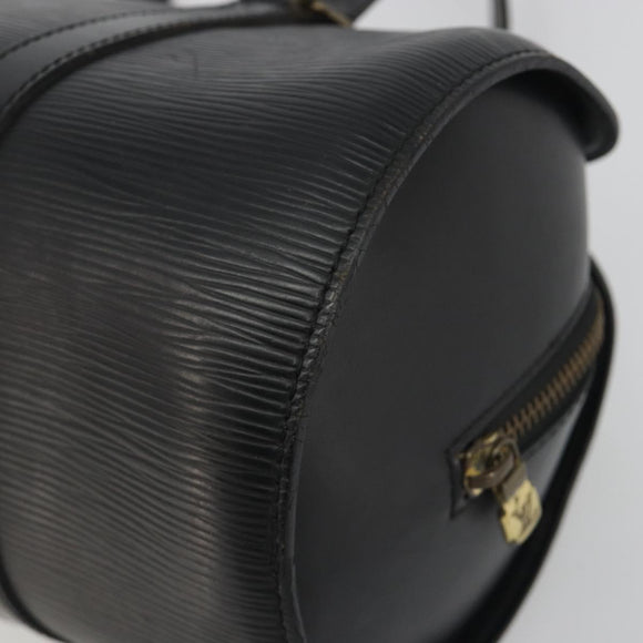 LOUIS VUITTON Epi Soufflot Hand Bag Black M52222 LV Auth 194686