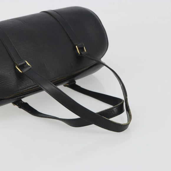 LOUIS VUITTON Epi Soufflot Hand Bag Black M52222 LV Auth 194686