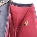 CHANEL Matelasse Chain Shoulder Bag Lamb Skin 2way Black Gold CC Auth 194687SAM-24