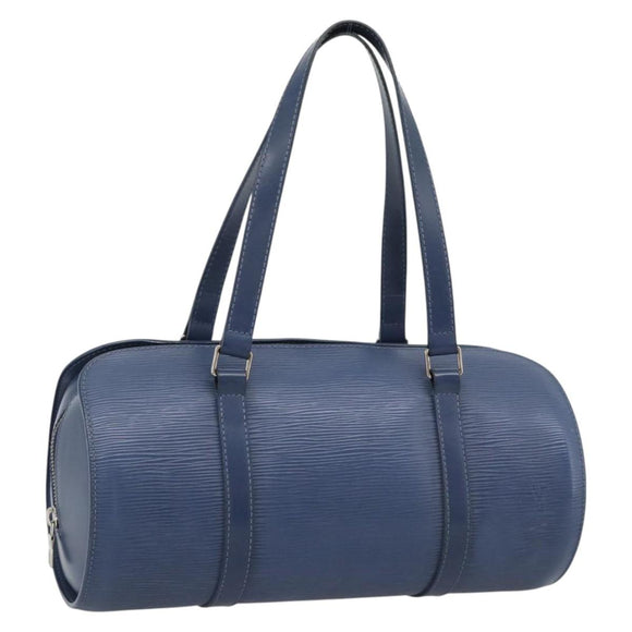 LOUIS VUITTON Epi Soufflot Hand Bag Safir LV Auth 194688