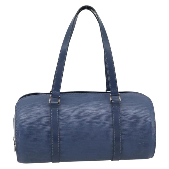 LOUIS VUITTON Epi Soufflot Hand Bag Safir LV Auth 194688