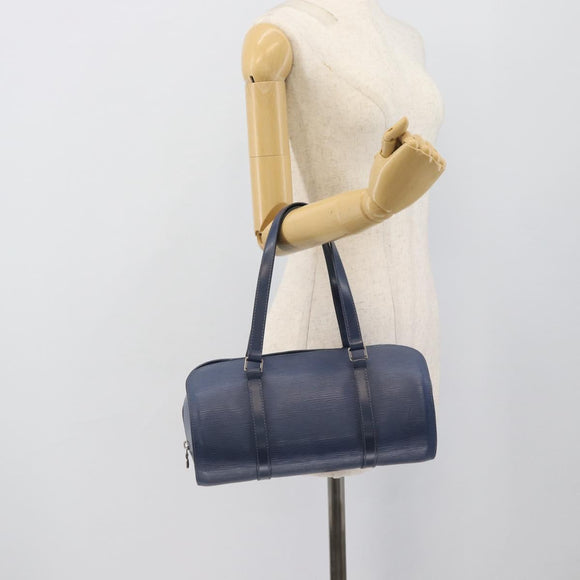 LOUIS VUITTON Epi Soufflot Hand Bag Safir LV Auth 194688