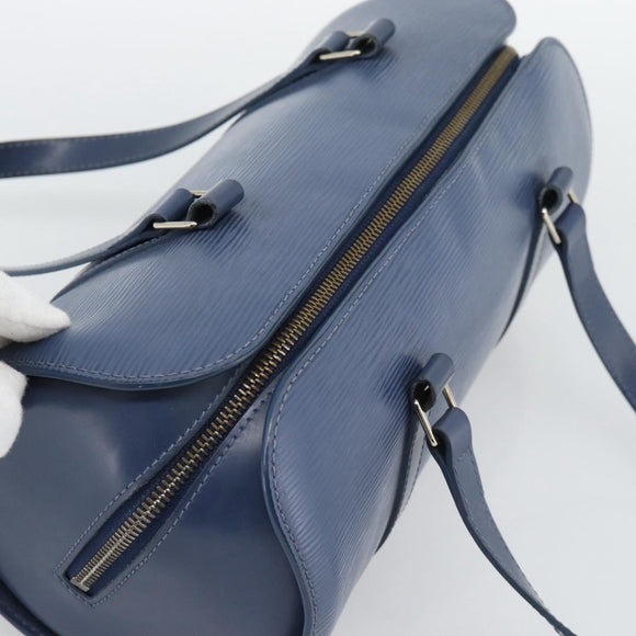 LOUIS VUITTON Epi Soufflot Hand Bag Safir LV Auth 194688