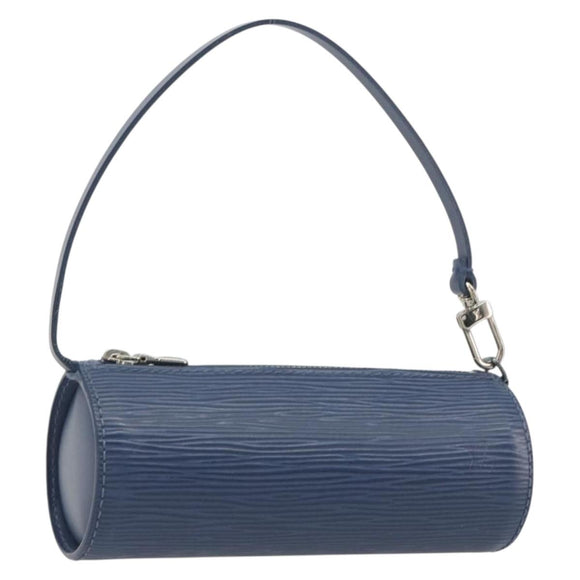 LOUIS VUITTON Epi Soufflot Pouch Safir LV Auth 194689A